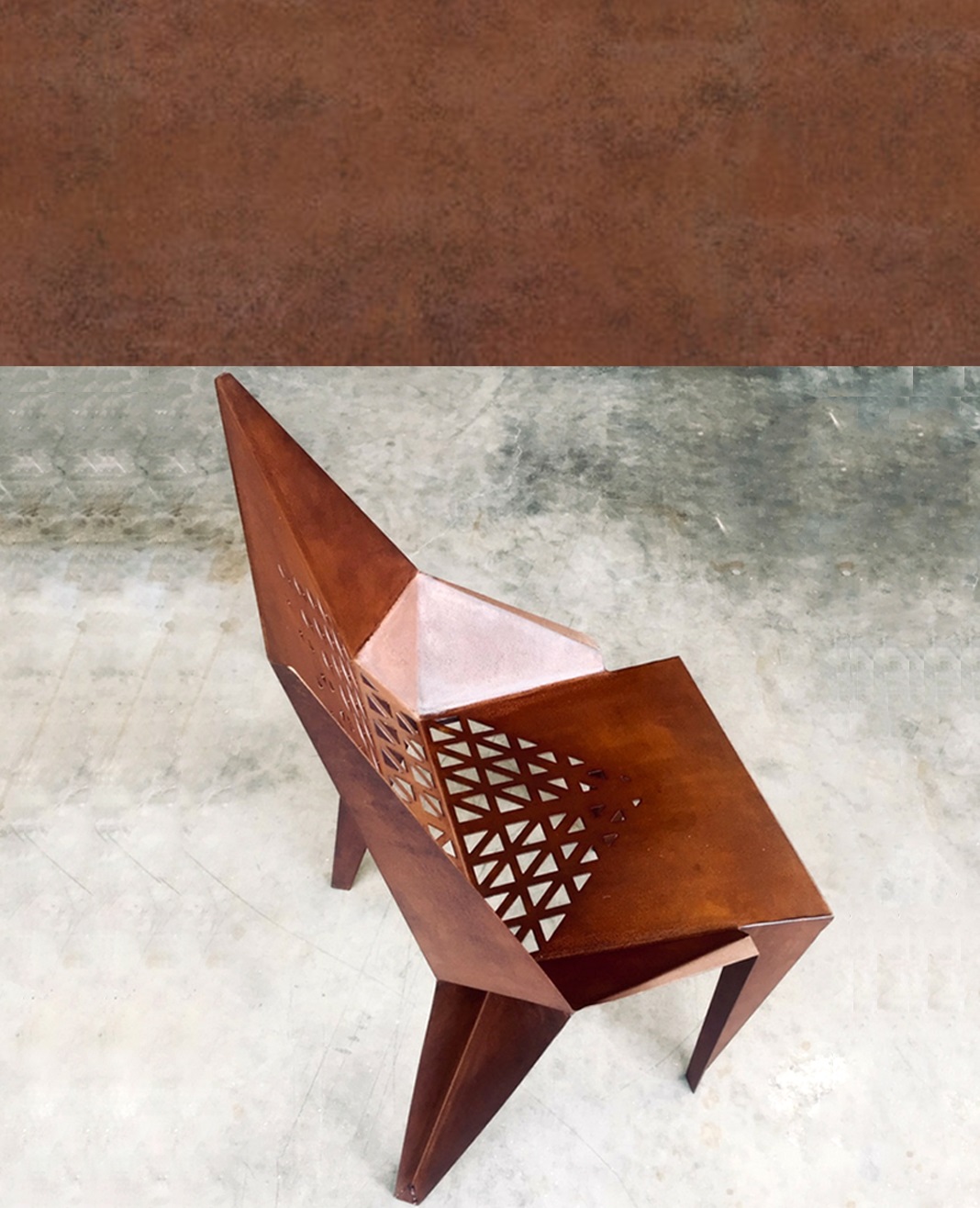 corten, arredamento, design, ottone, finiture